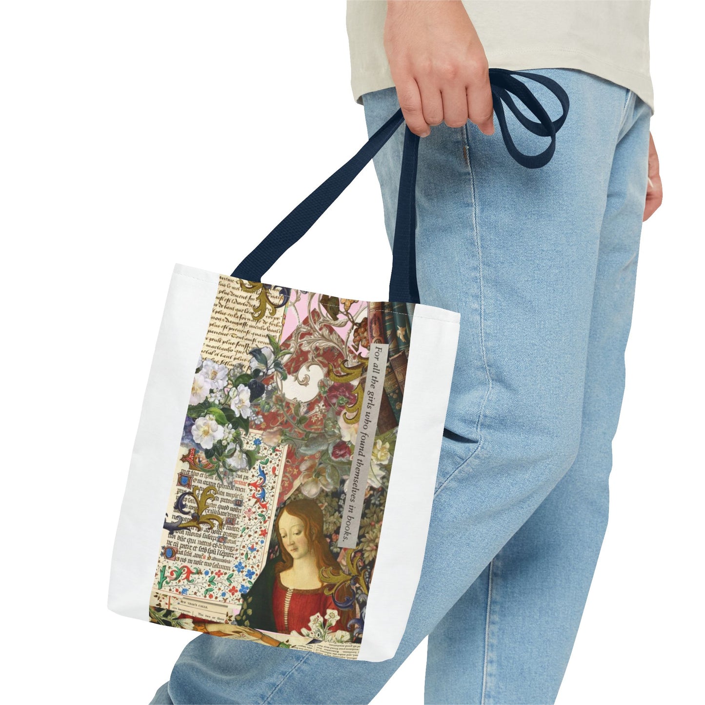 Artistic Floral Tote Bag