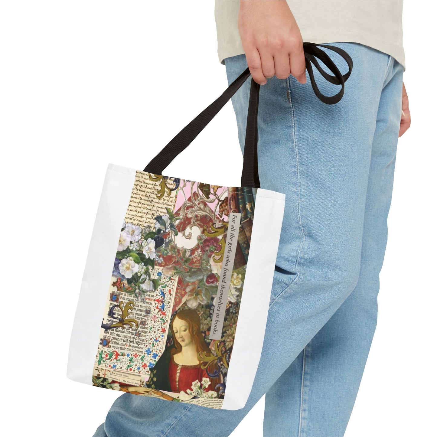 Artistic Floral Tote Bag