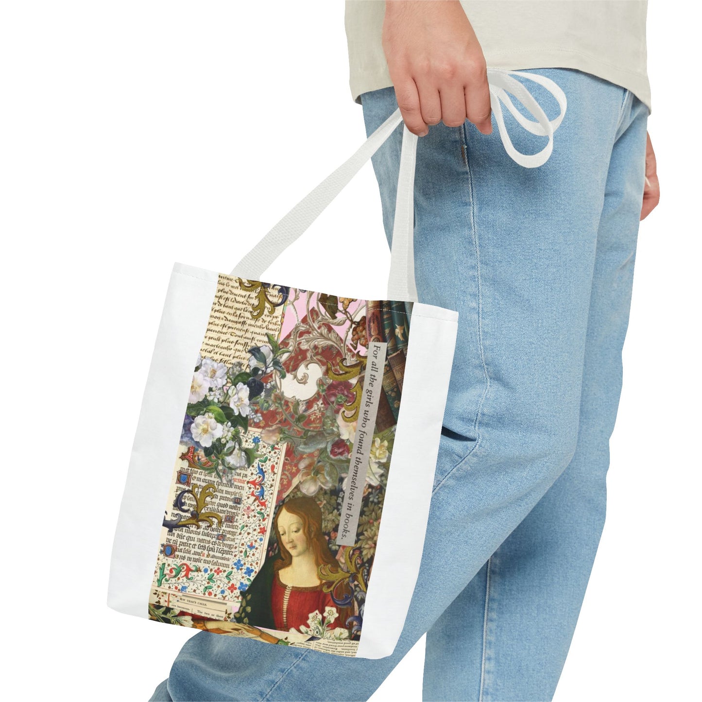 Artistic Floral Tote Bag
