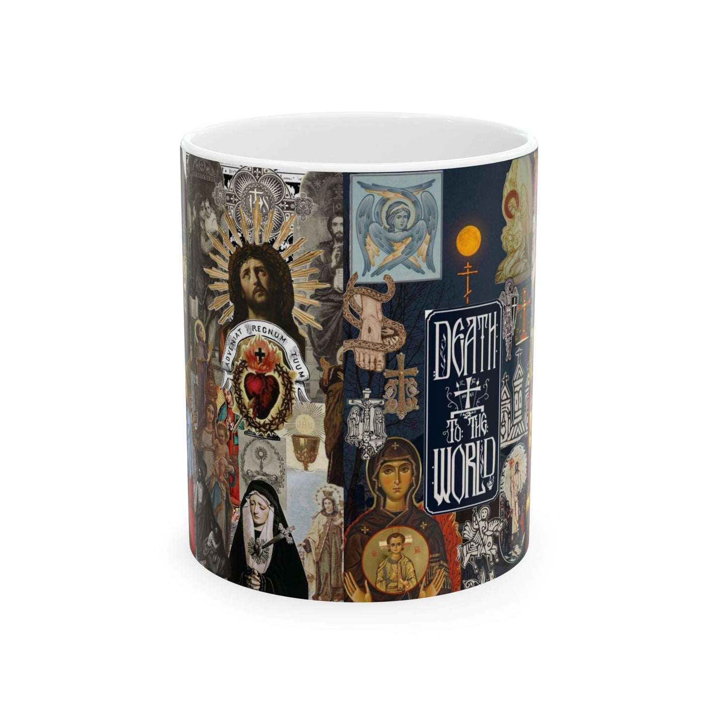 Iconography mashup mug