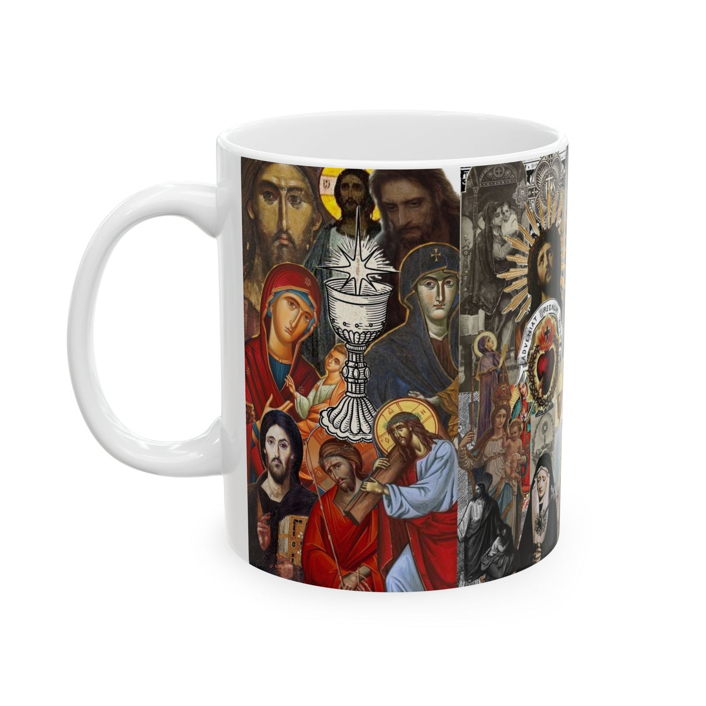 Iconography mashup mug